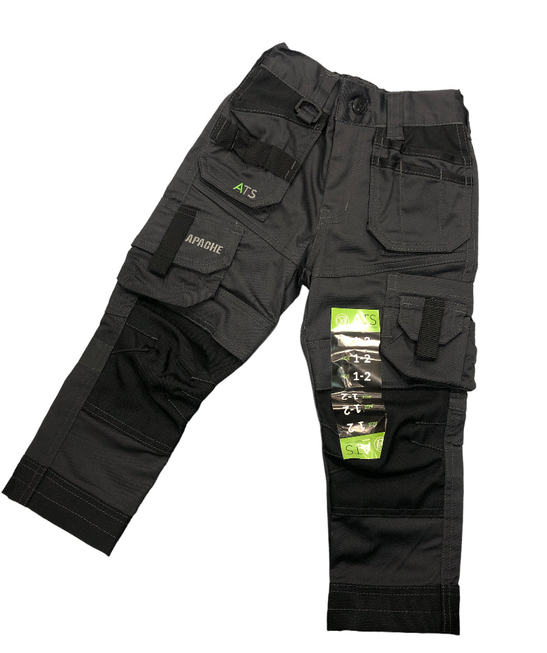Apache Kids ATS 3D Grey Work Trousers  Mills Country Store