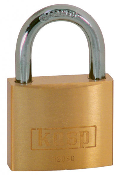 KASP SECURITY - BRASS PADLOCK WITH STAINLESS STEEL SHACKLE - K12050D