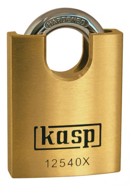 KASP HIGH SECURITY PREMIUM BRASS PADLOCK -CLOSED SHACKLE - K12550XD