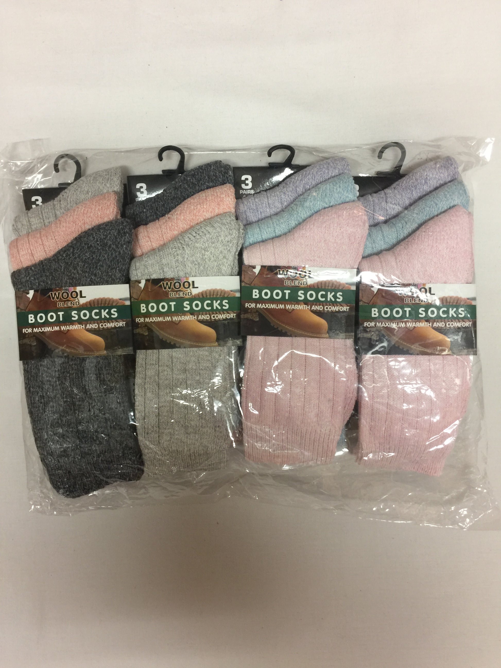 Multi Pack Ladies' Boot Socks (12 pairs)