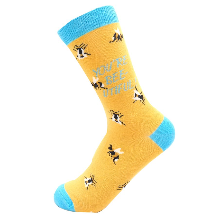 Miss Sparrow  Bee-utiful Socks Yellow