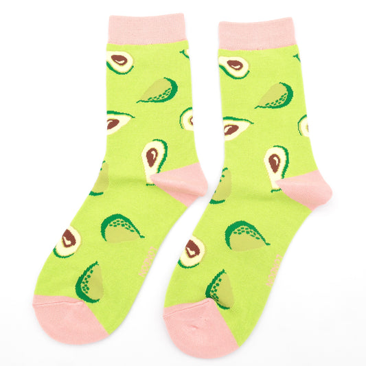 Miss Sparrow Avocados Socks Light Green